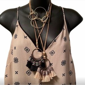 Patterned Wide Leg Jumpsuit